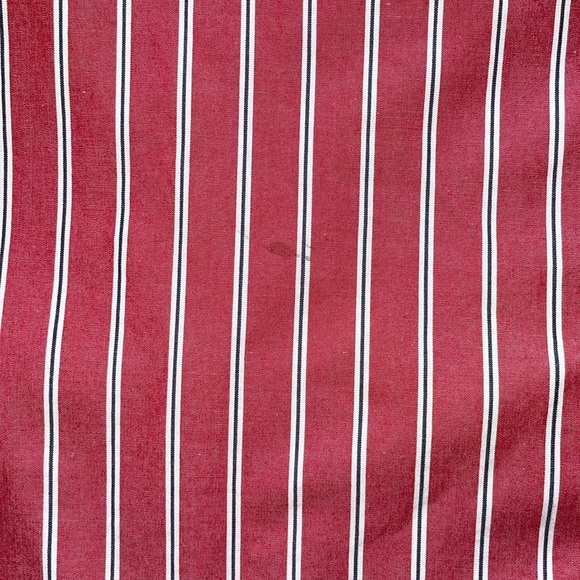Vintage Villager Sport Tailored Button Down Red Oxford Stripe Preppy Retro Sz M - Picture 6 of 9